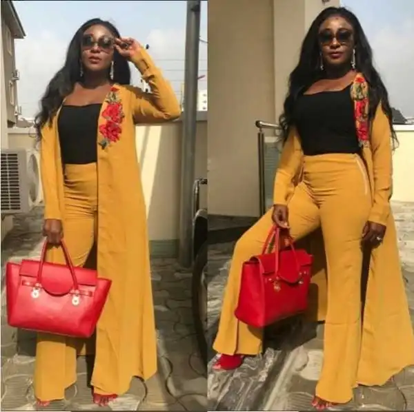 Beautiful Nollywood Actress, Ini Edo Look Stunning In Pants (Photos)